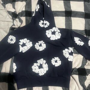 Men’s denim tears blue and white hoodie